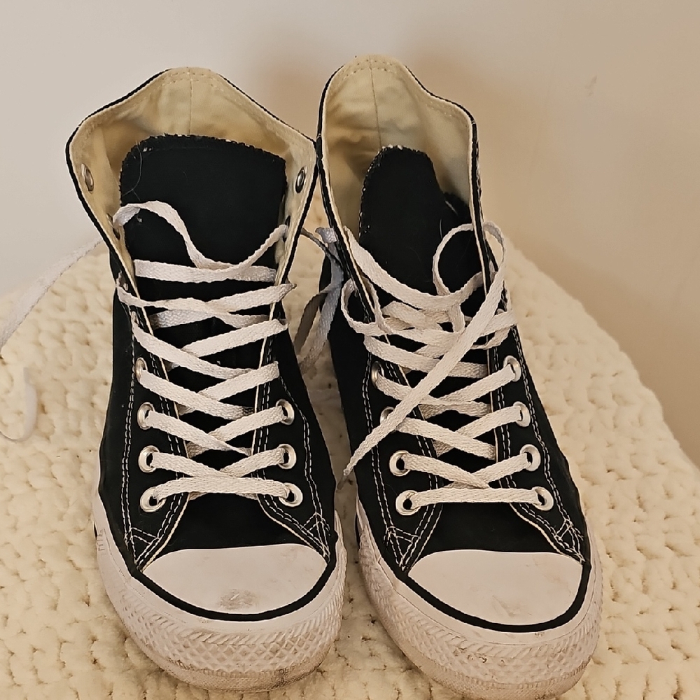 Classic Black High-Top Sneakers